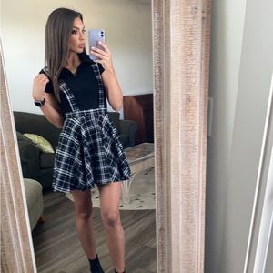 Over all plaid dress